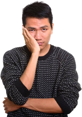 Worried man who has been referred for DRS assessment